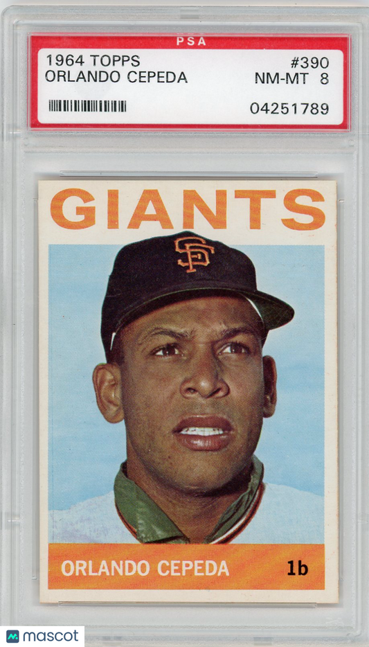 1964 Topps Orlando Cepeda #390 PSA 8