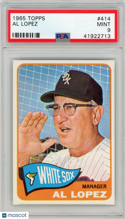 1965 Topps Al Lopez #414 PSA 9