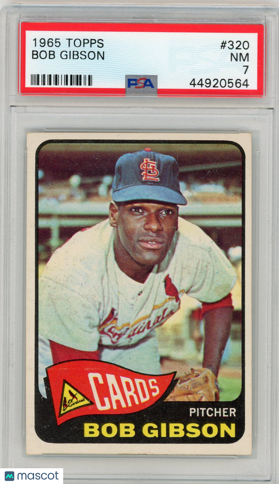 1965 Topps Bob Gibson #320 PSA 7