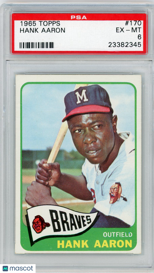 1965 Topps Hank Aaron #170 PSA 6