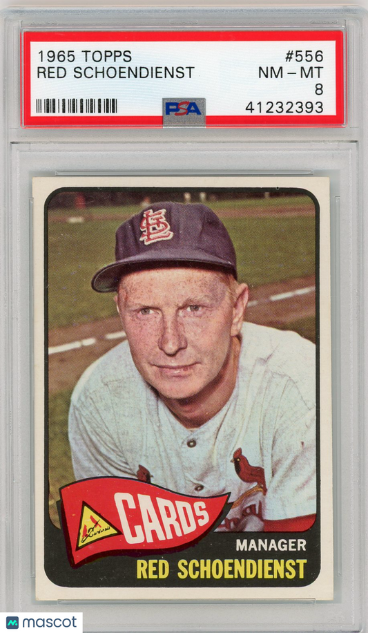 1965 Topps Red Schoendienst #556 PSA 8