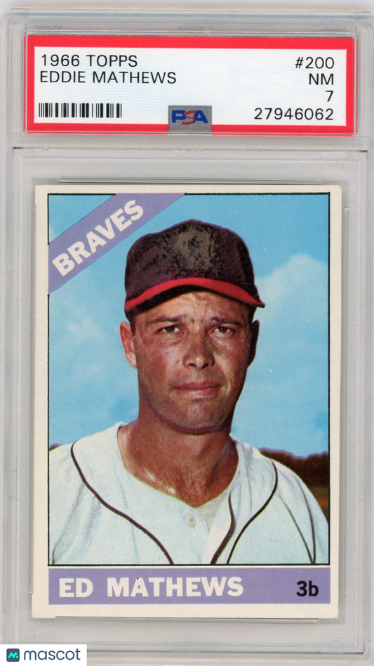 1966 Topps Eddie Mathews #200 PSA 7