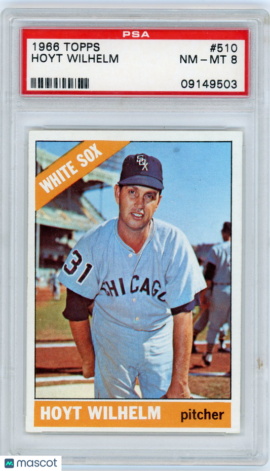 1966 Topps Hoyt Wilhelm #510 PSA 8