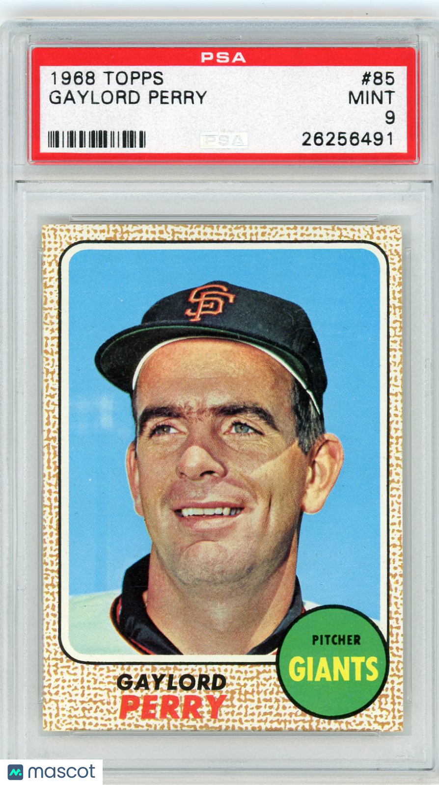 1968 Topps Gaylord Perry #85 PSA 9