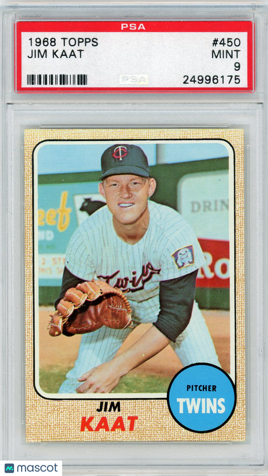 1968 Topps Jim Kaat #450 PSA 9