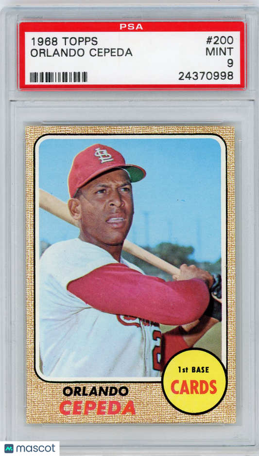 1968 Topps Orlando Cepeda #200 PSA 9