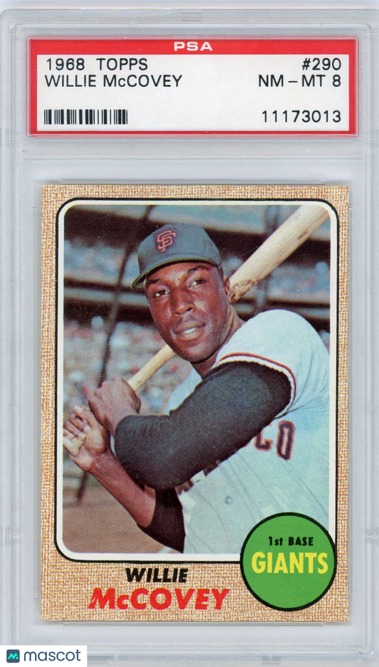 1968 Topps Willie Mccovey #290 PSA 8