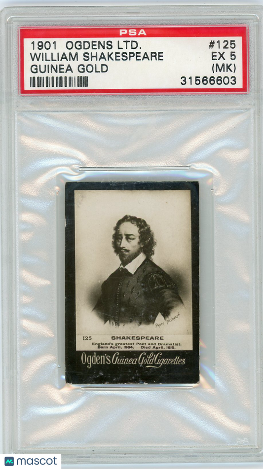 1901 Ogden's LTD. Guinea Gold Shakespeare MK #125 PSA 5
