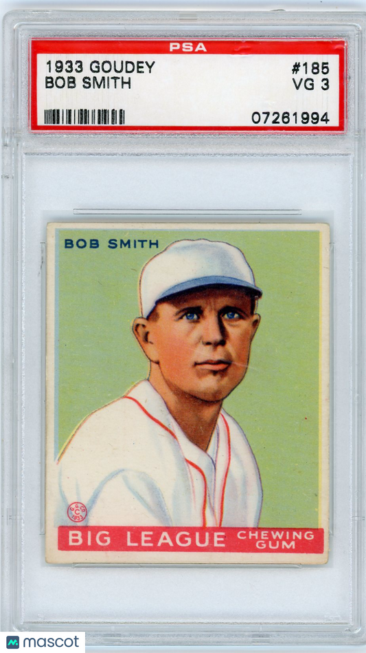 1933 Goudey Bob Smith #185 PSA 3