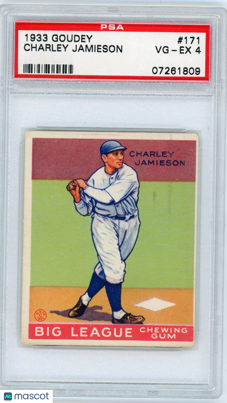 1933 Goudey Charley Jamieson #171 PSA 4