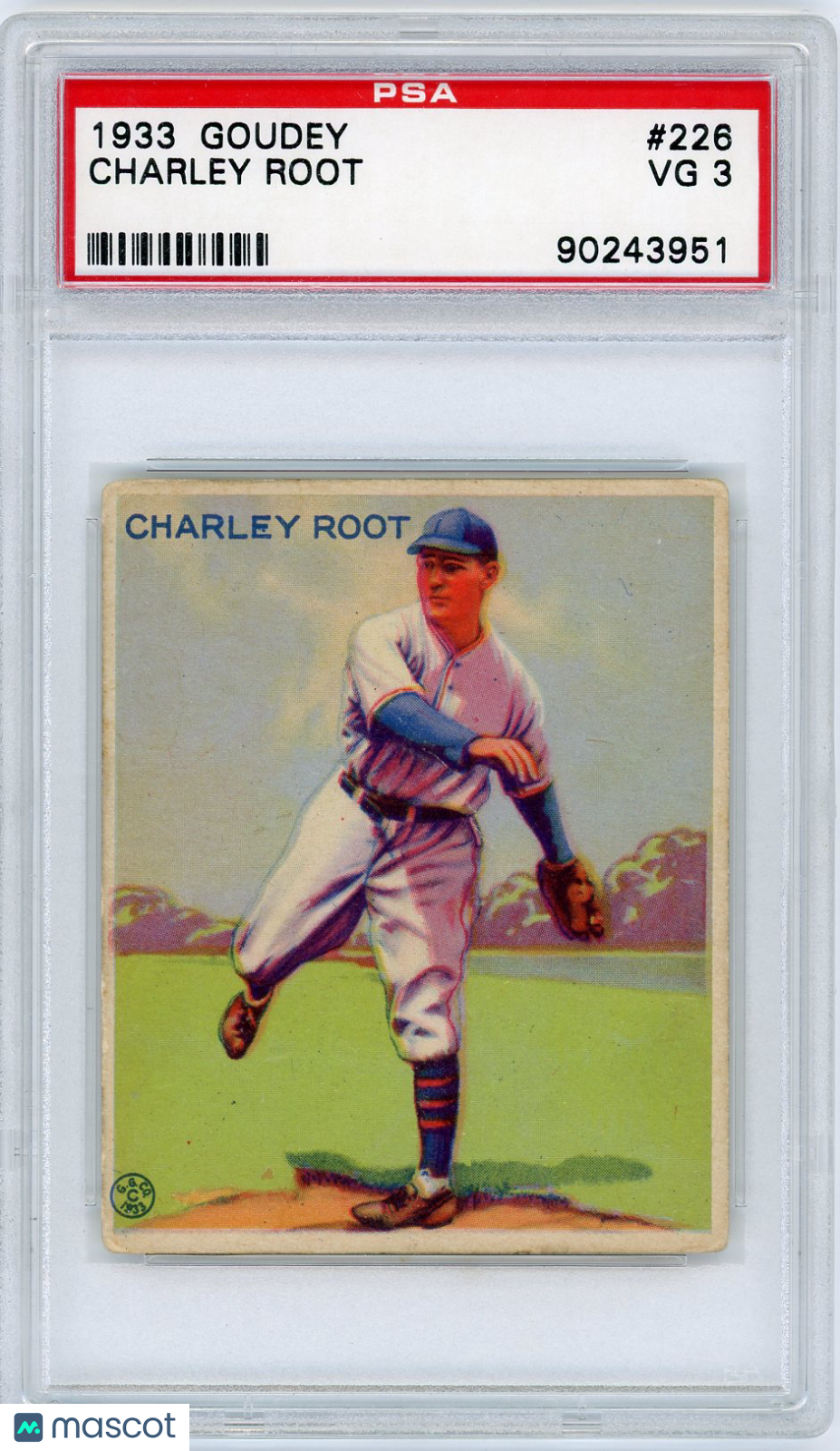 1933 Goudey Charley Root #226 PSA 3