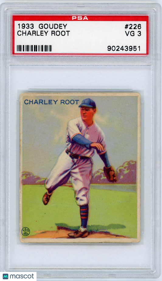 1933 Goudey Charley Root #226 PSA 3