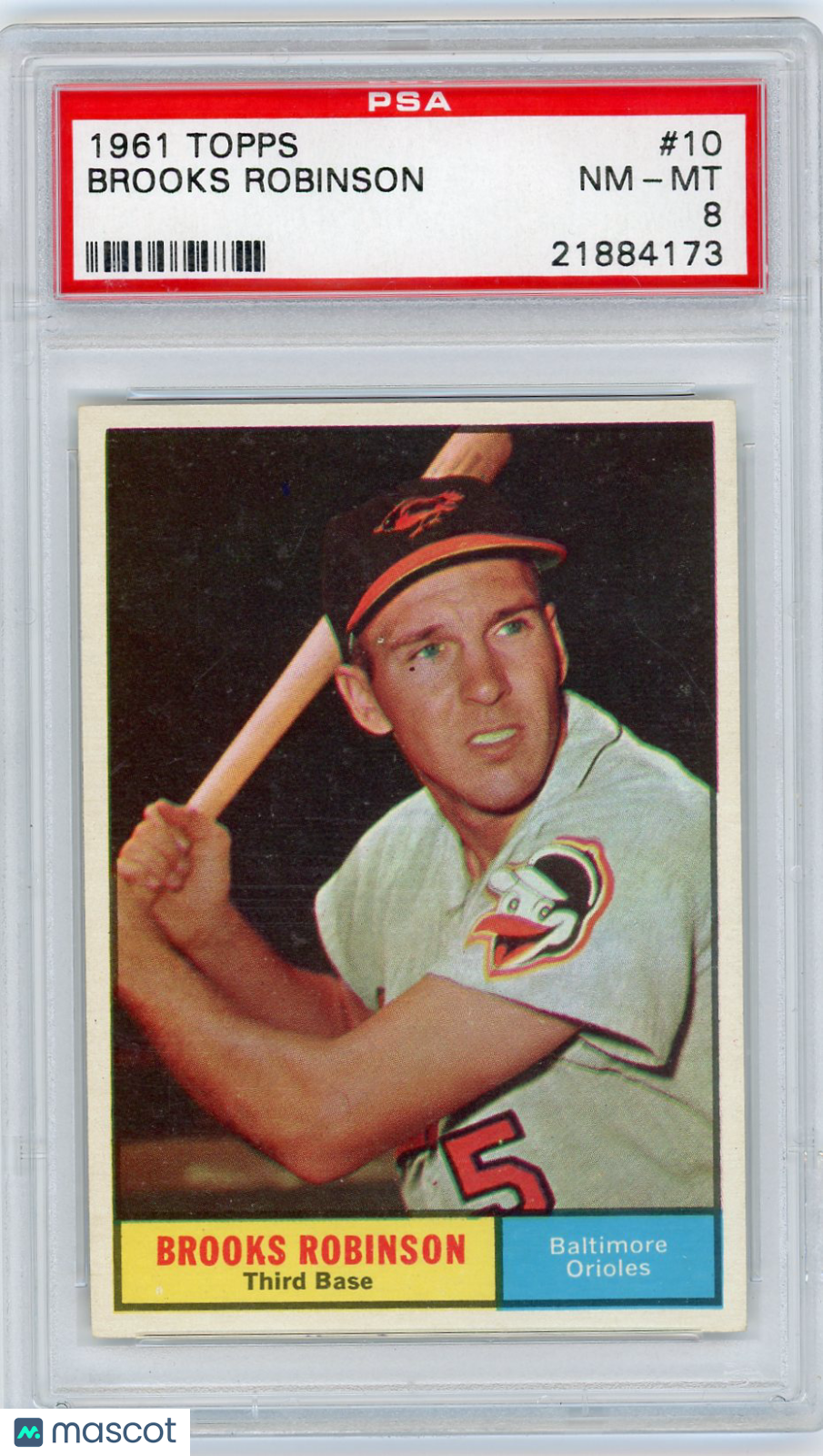 1961 Topps Brooks Robinson #10 PSA 8