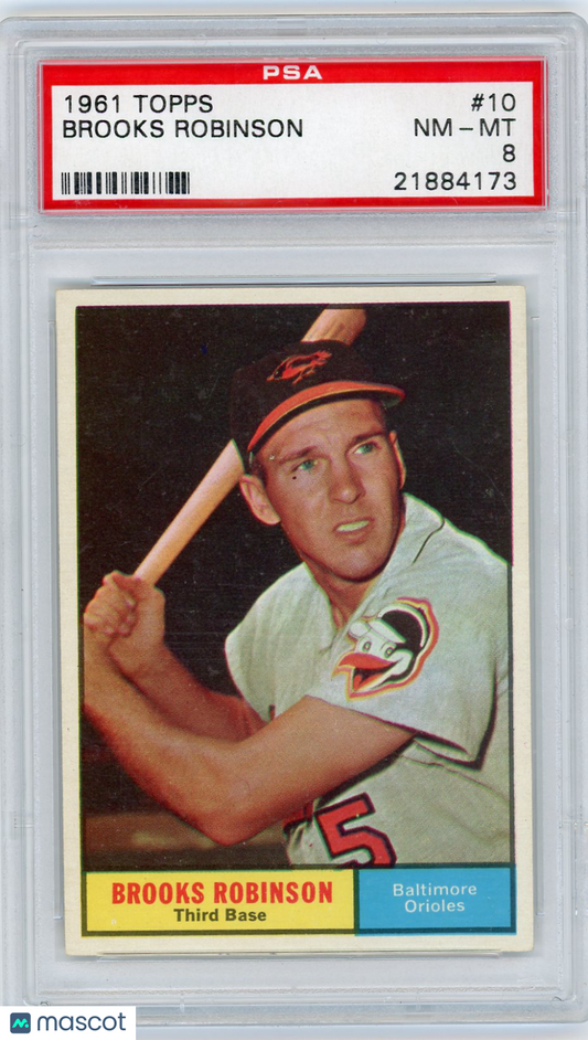 1961 Topps Brooks Robinson #10 PSA 8