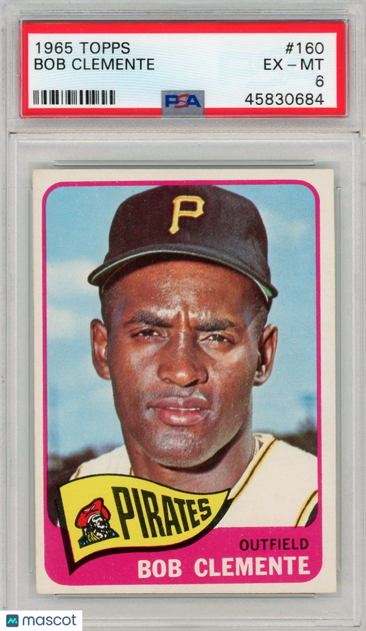 1965 Topps Bob Clemente #160 PSA 6
