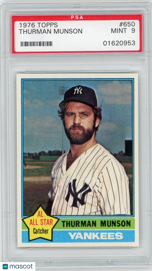 1976 Topps Thurman Munson #650 PSA 9