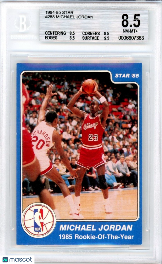 1984 Star Michael Jordan SPEC #288 BGS 8.5