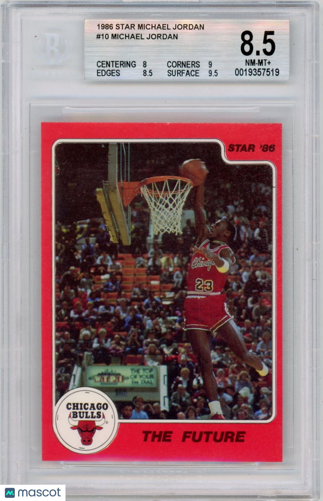 1986 Star Michael Jordan The Future Michael Jordan #10 BGS 8.5 /The
