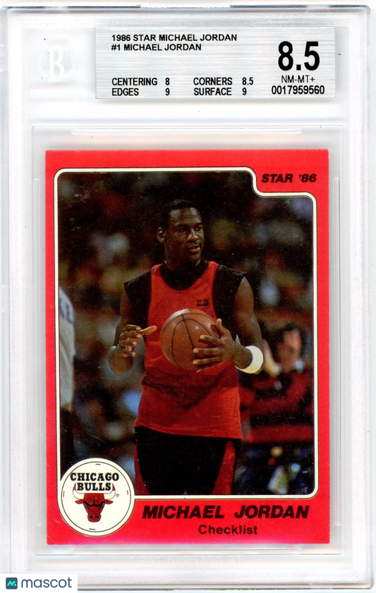 1986 Star Michael Jordan Michael Jordan #1 BGS 8.5