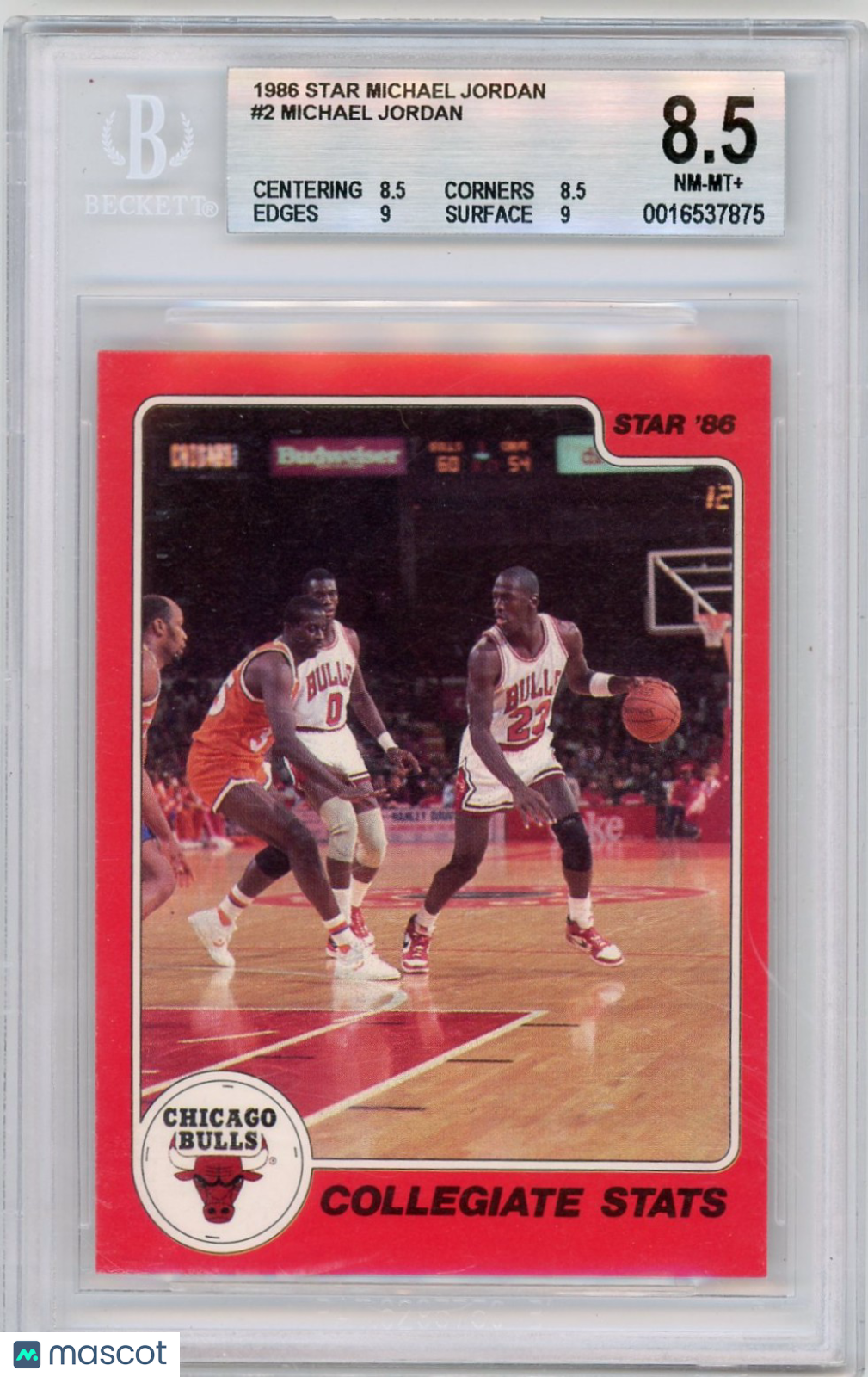 1986 Star Michael Jordan #2 BGS 8.5