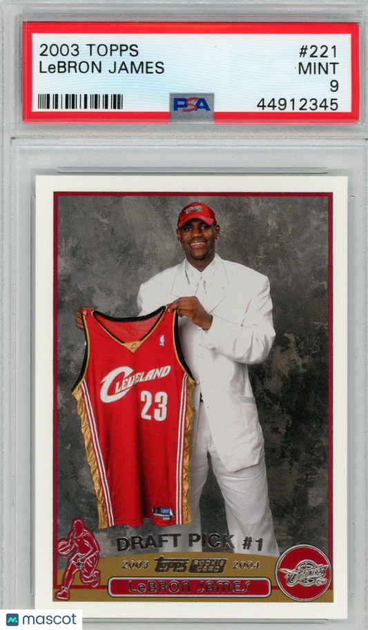2003 Topps LeBron James #221 PSA 9