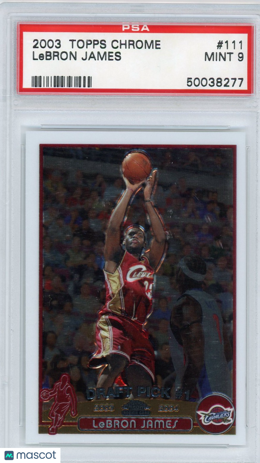 2003 Topps Chrome LeBron James #111 PSA 9