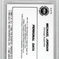 1986 Star Michael Jordan Personal Data Michael Jordan #9 BGS 8.5 /Personal