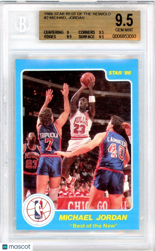1986 Star Best of the New/Old Michael Jordan #2 BGS 9.5