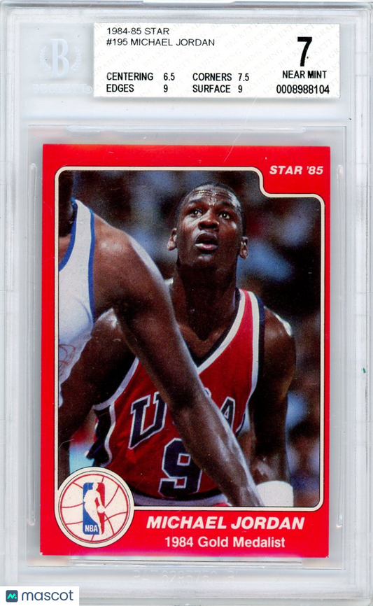 1984 Star Michael Jordan OLY ! #195 BGS 7