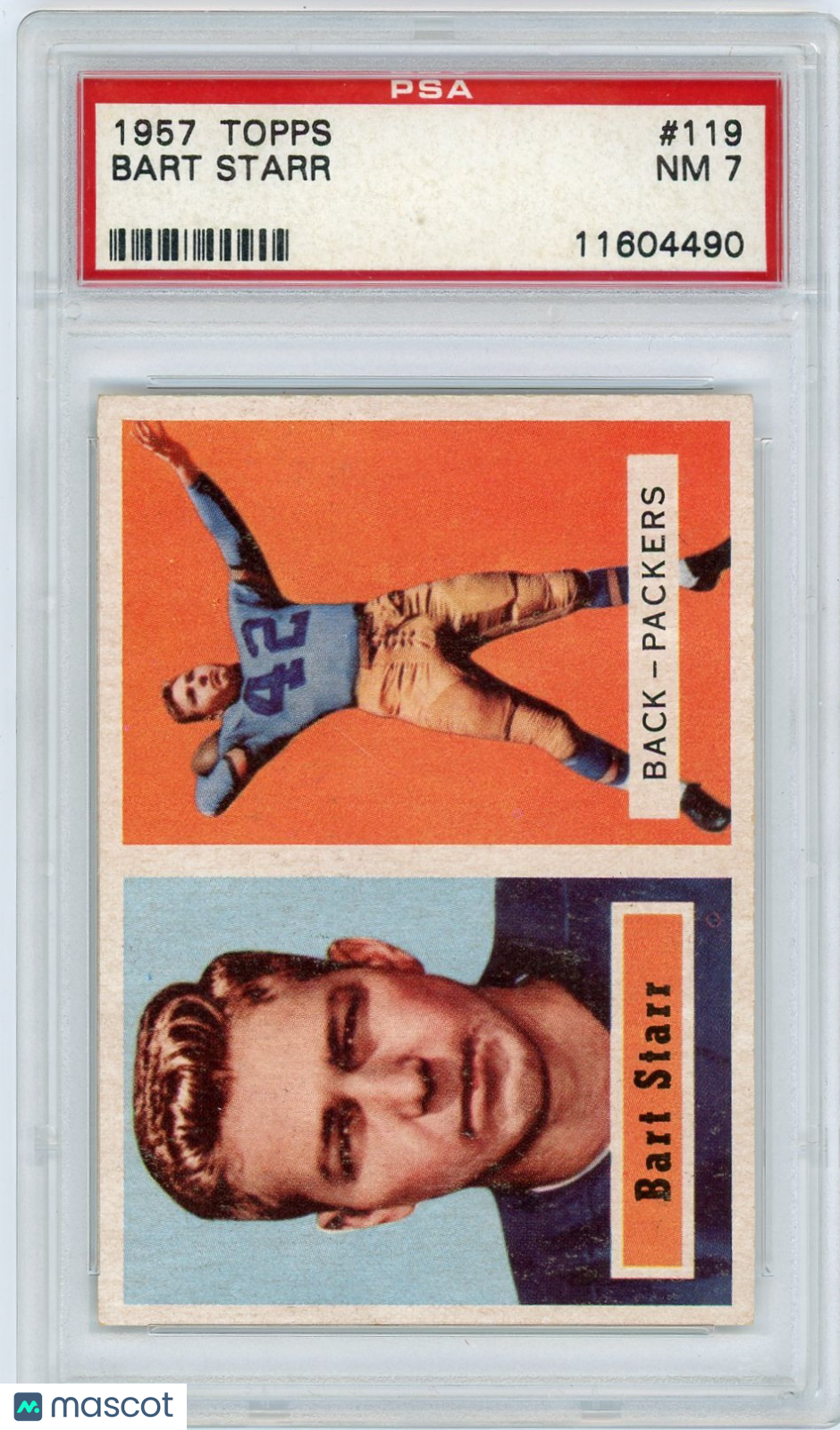 1957 Topps Bart Starr #119 PSA 7