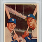 1958 Topps H. Aaron M. Mantle #418 W. S. Batting Foes PSA 7