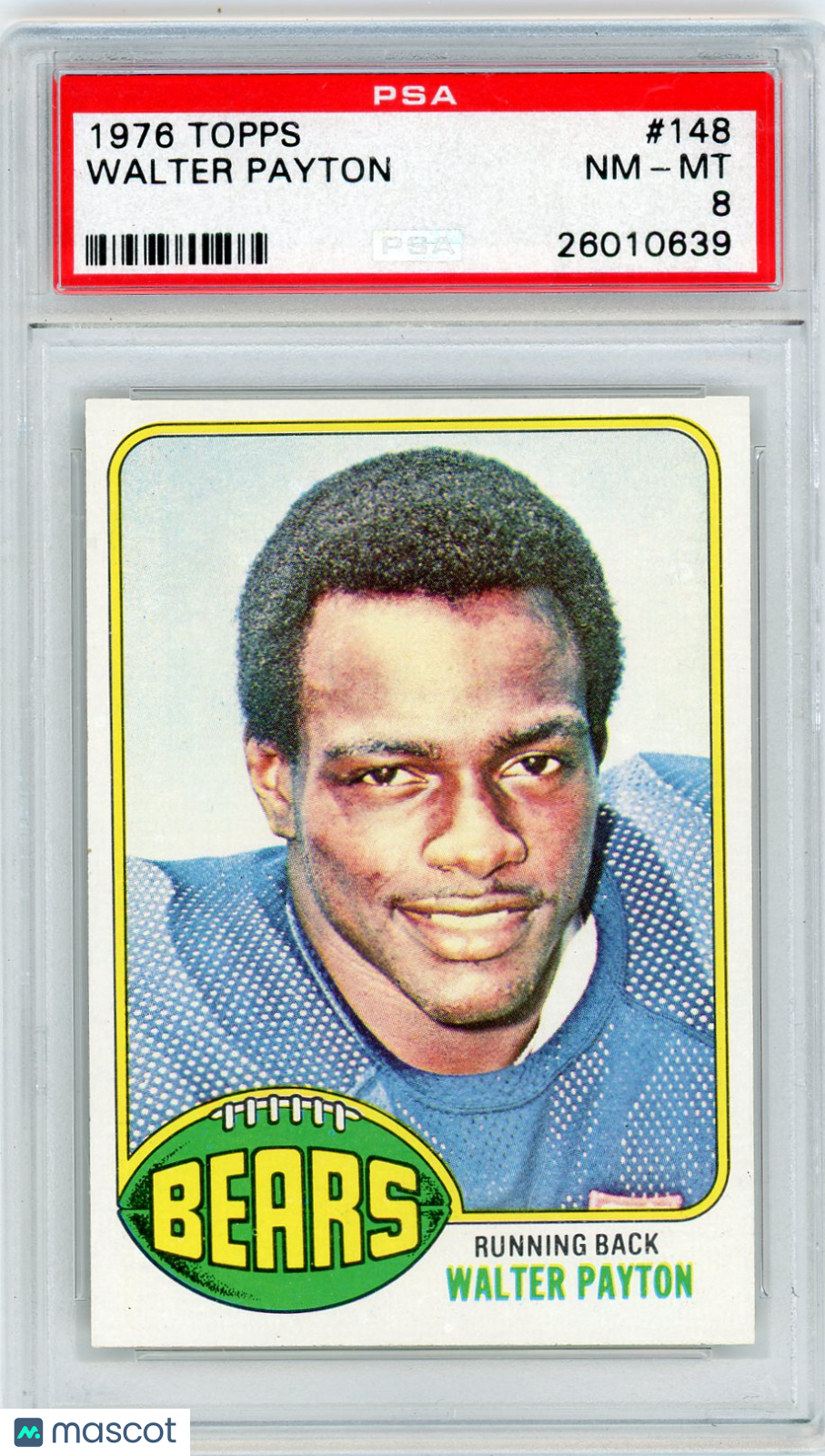 1976 Topps Walter Payton #148 PSA 8