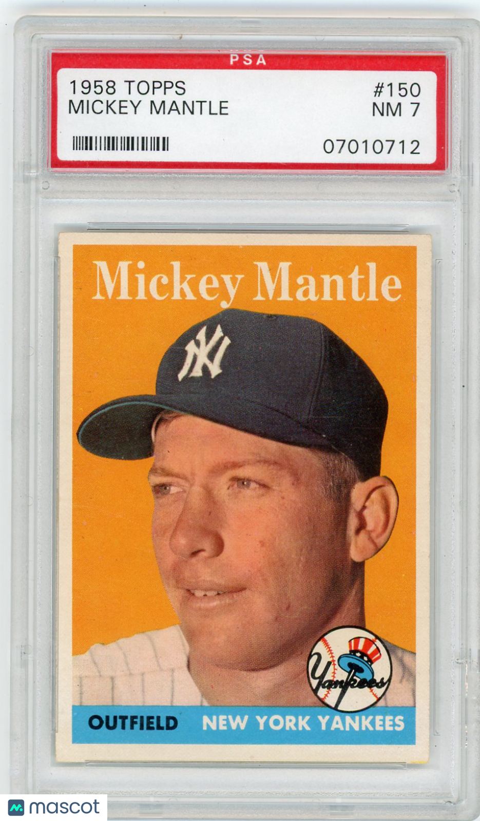 1958 Topps Mickey Mantle #150 PSA 7