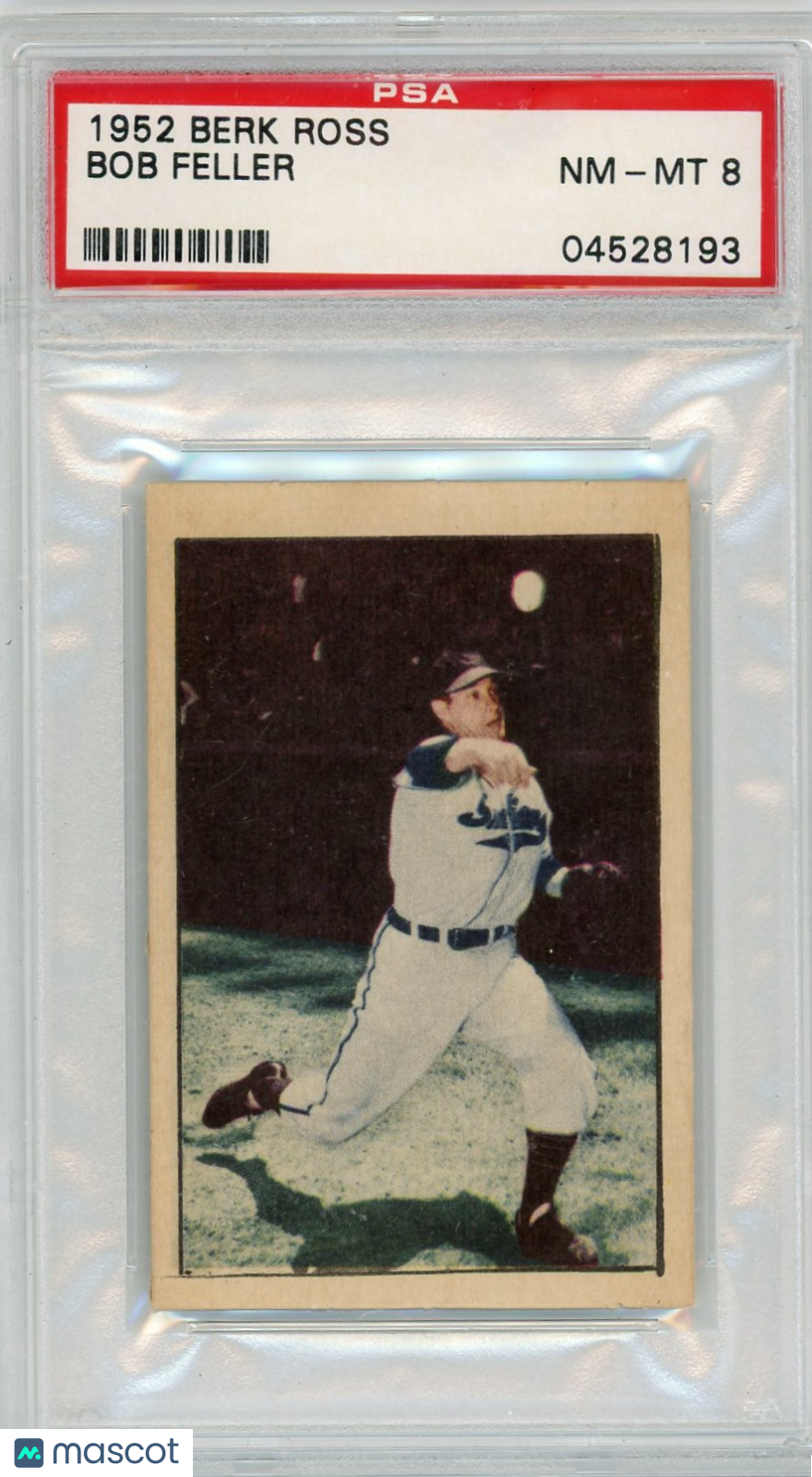 1952 Berk Ross Bob Feller PSA 8