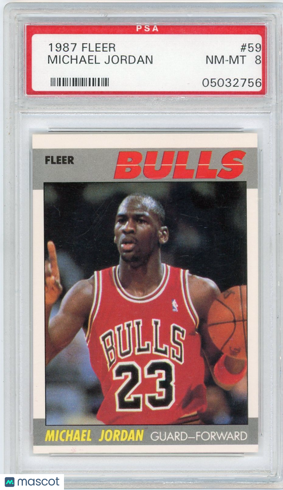 1987 Fleer Michael Jordan #59 PSA 8