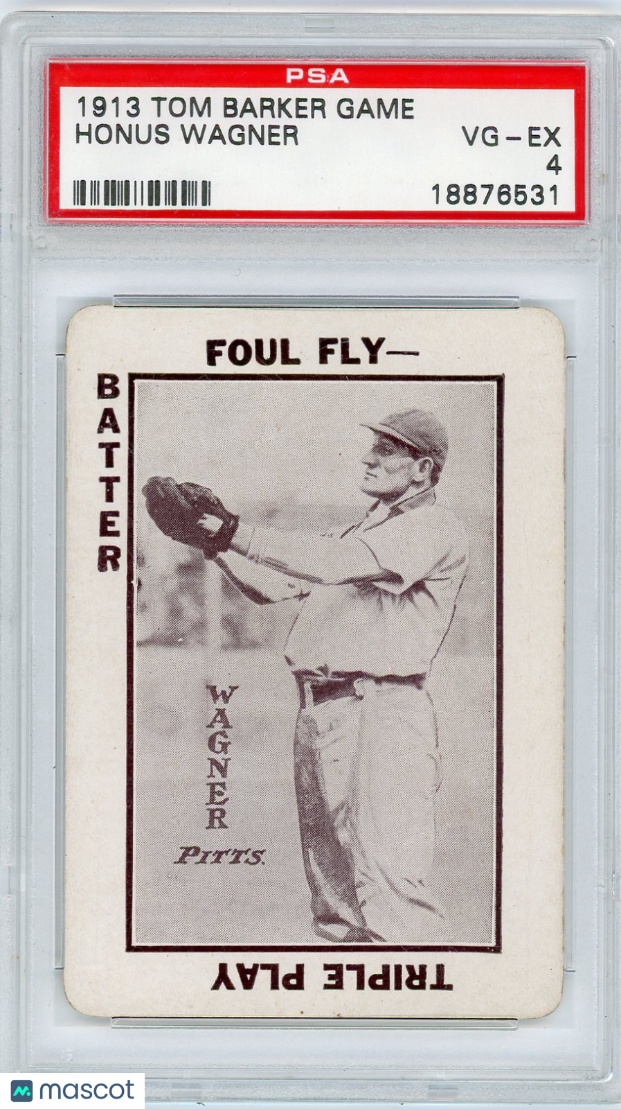1913 Tom Barker Game Honus Wagner PSA 4