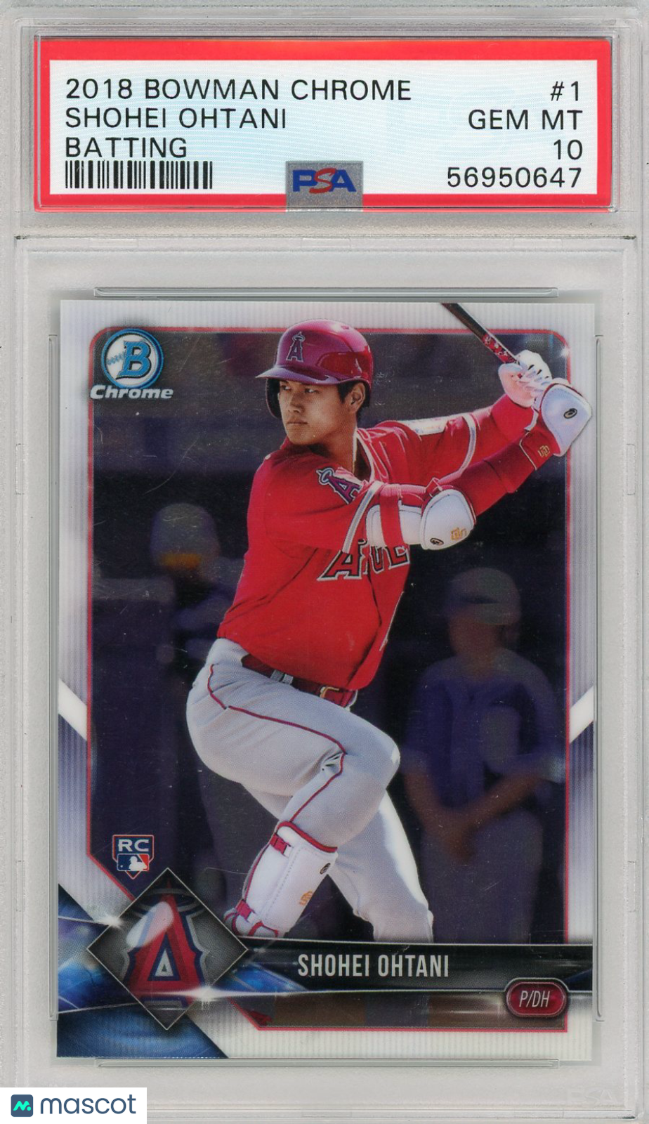 2018 Bowman Chrome Shohei Ohtani #1 PSA 10