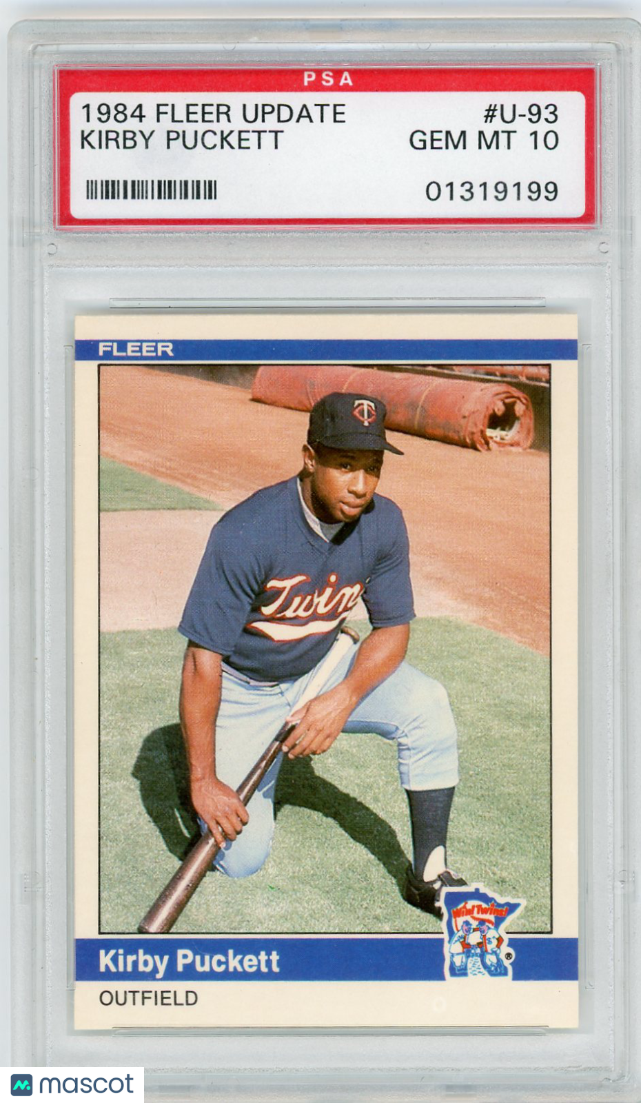 1984 Fleer Update Kirby Puckett #U-93 PSA 10
