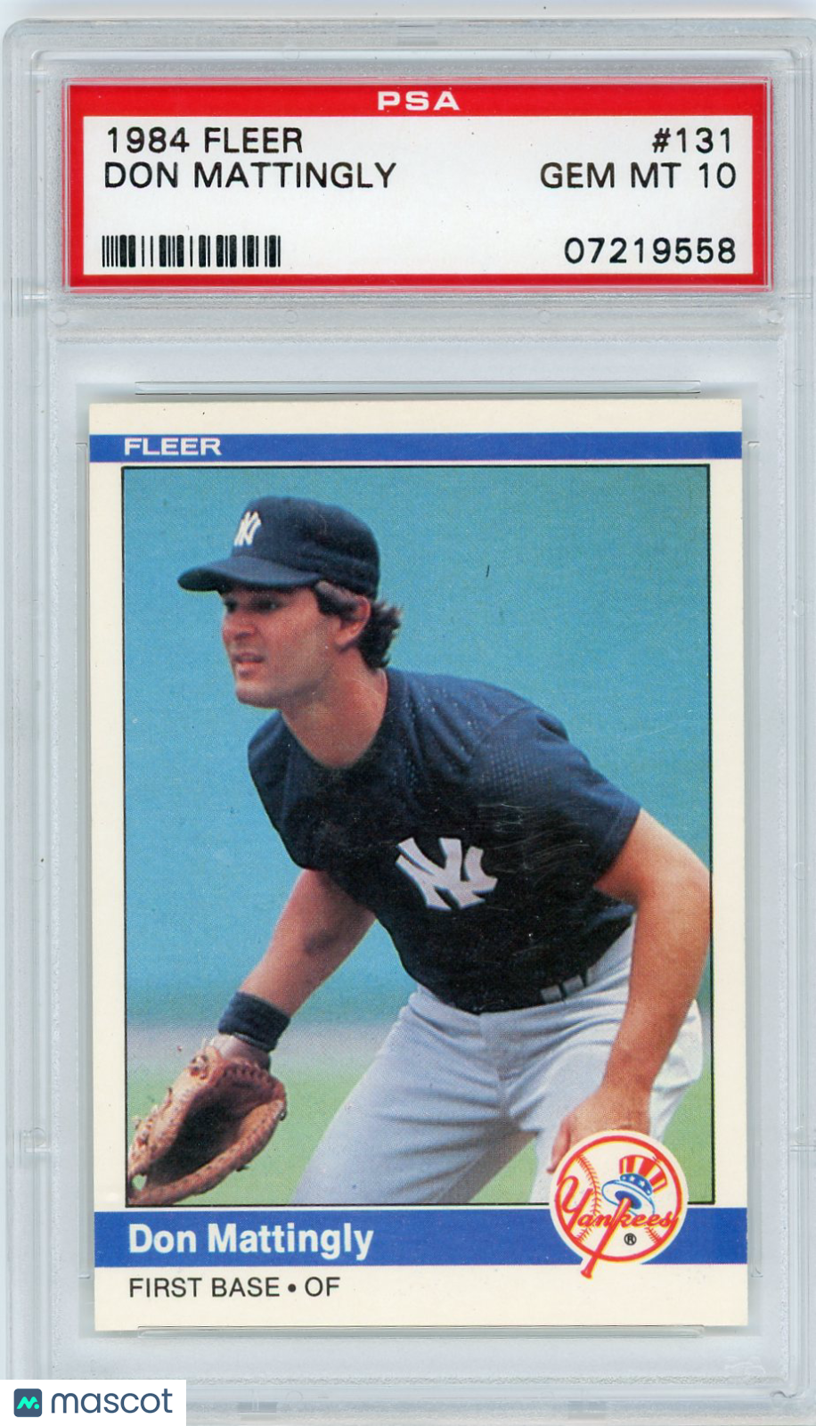 1984 Fleer Don Mattingly #131 PSA 10