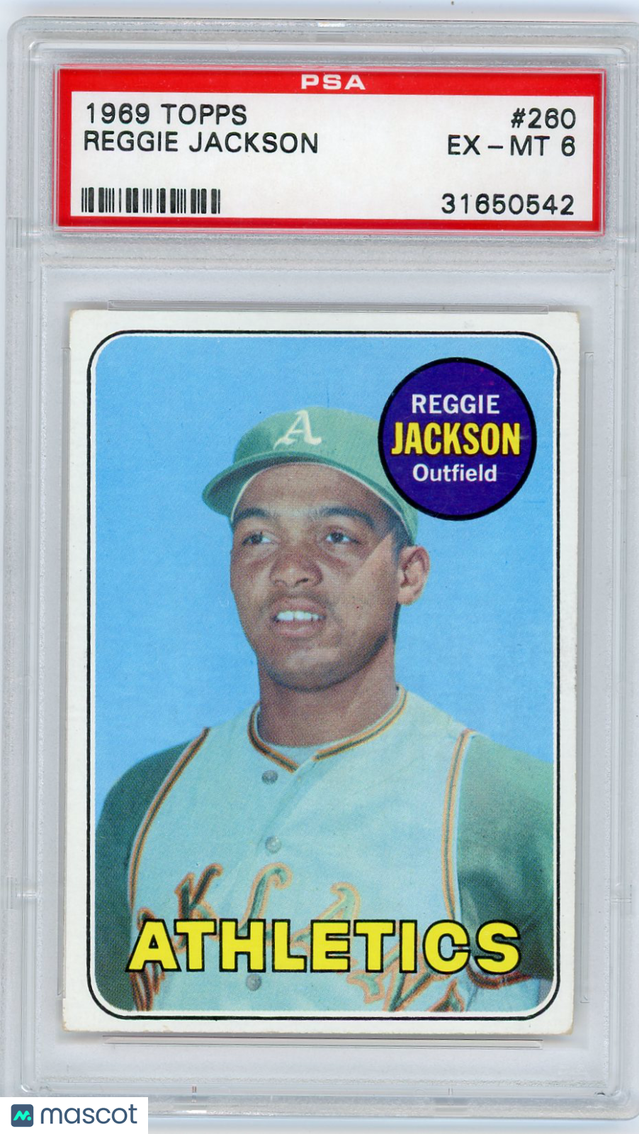 1969 Topps Reggie Jackson #260 PSA 6
