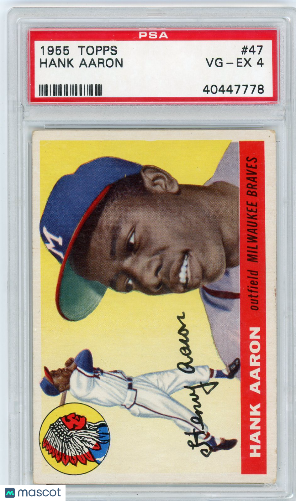 1955 Topps Hank Aaron #47 PSA 4