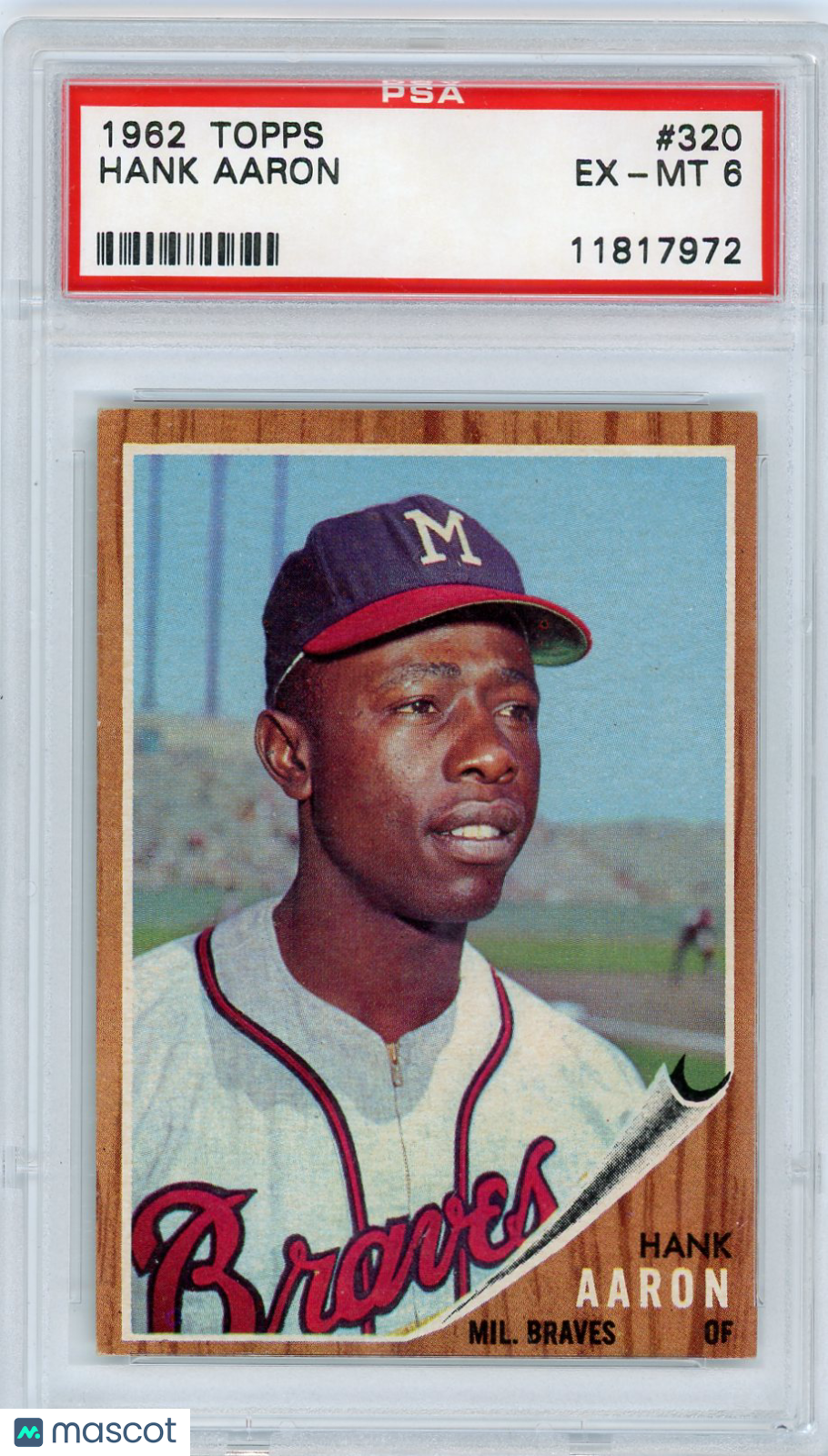 1962 Topps Hank Aaron #320 PSA 6