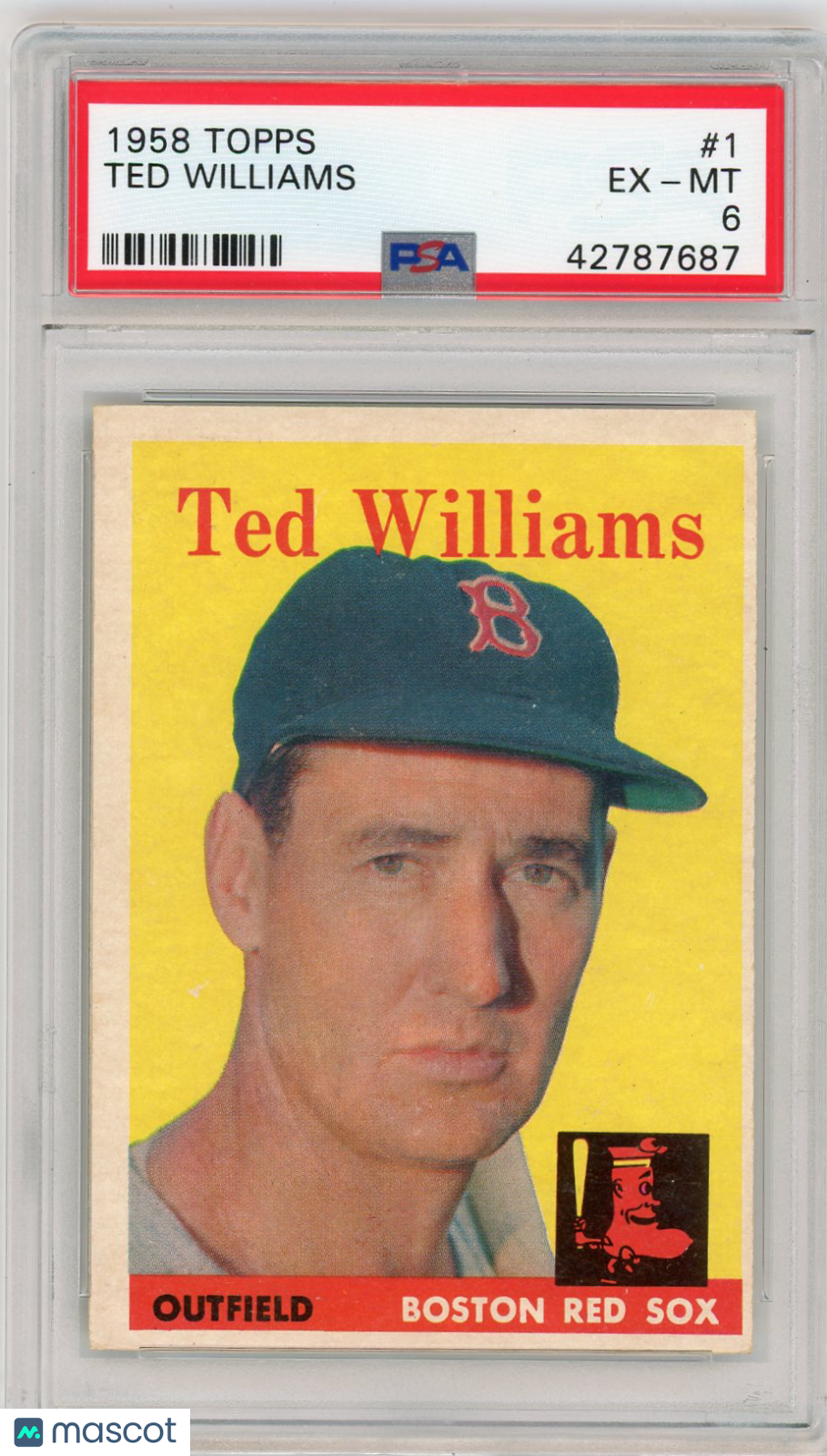 1958 Topps Ted Williams #1 PSA 6