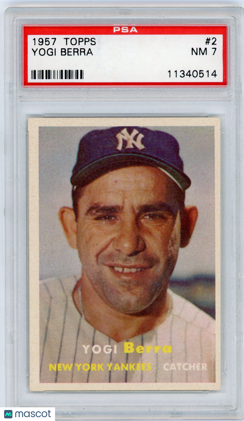 1957 Topps Yogi Berra #2 PSA 7