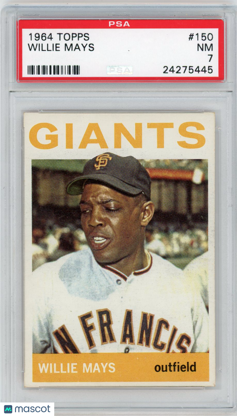 1964 Topps Willie Mays #150 PSA 7