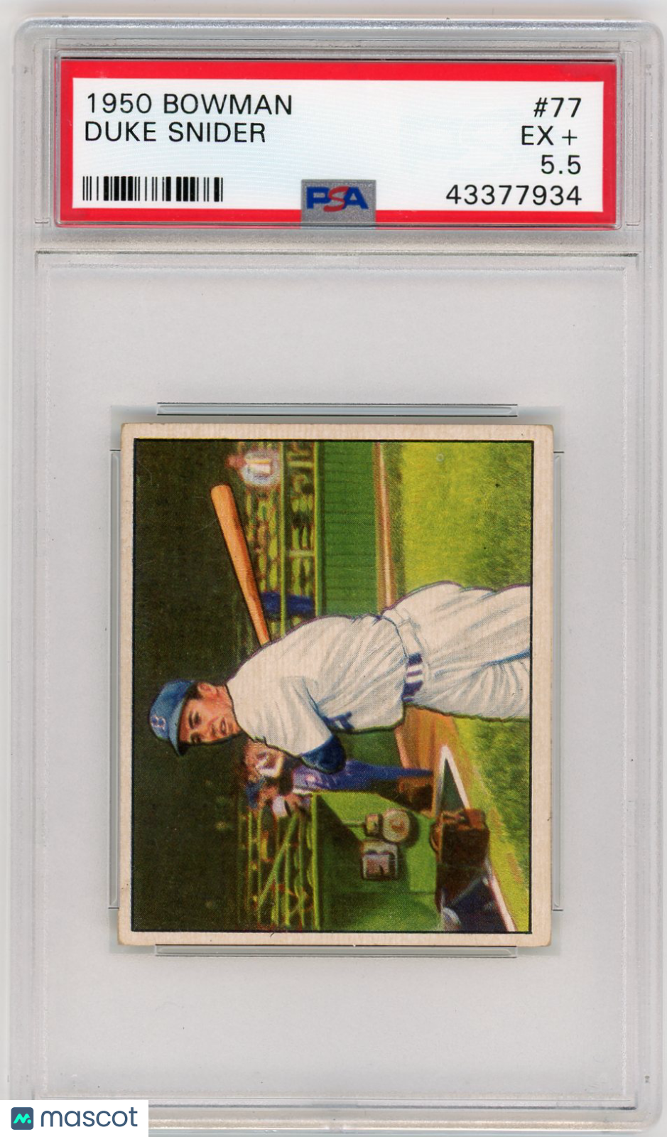 1950 Bowman Duke Snider #77 PSA 5.5