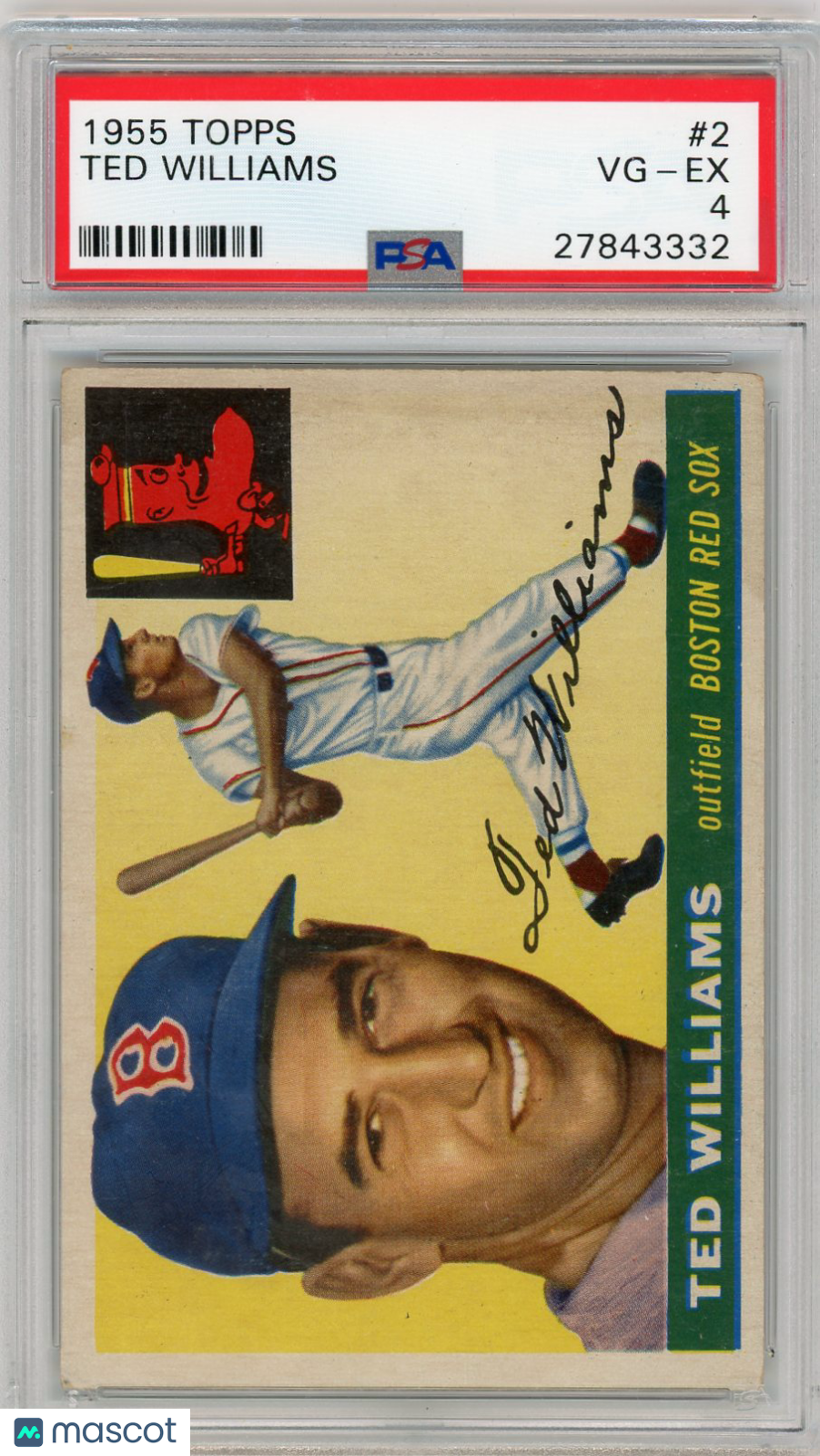 1955 Topps Ted Williams #2 PSA 4