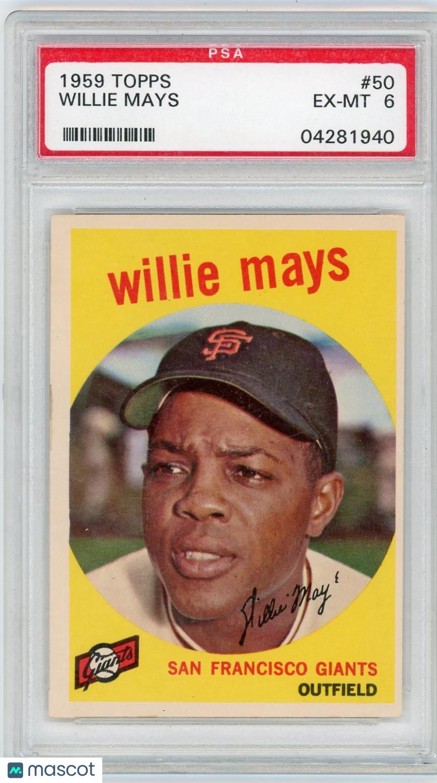 1959 Topps Willie Mays #50 PSA 6