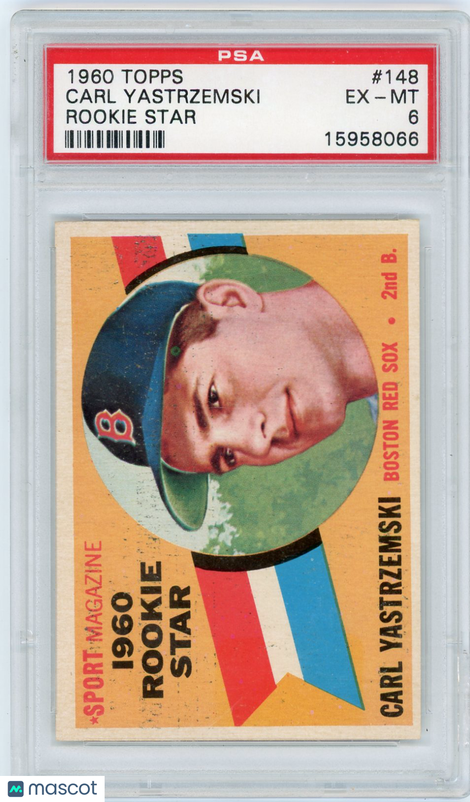 1960 Topps Carl Yastrzemski #148 Rookie Star PSA 6