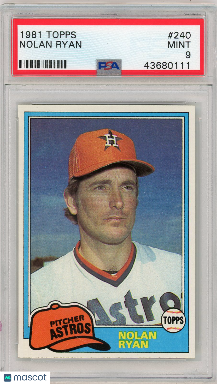 1981 Topps Nolan Ryan #240 PSA 9